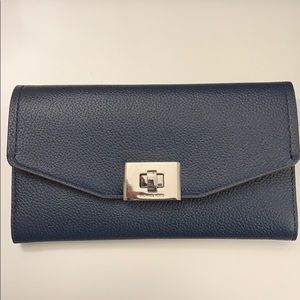 NWT Michael Kors Cassie Wallet in Navy. $100